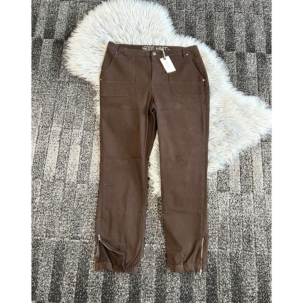 Matilda Jane Good Hart‎ GH Brown Jogger Pants Womens size 10 NWT